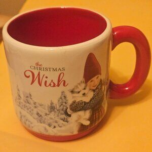 2015 Christmas wish mug the cup is based off a book has red interior small mug